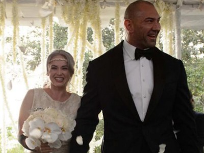 Dave Bautista's third wedding with Sarah Jade.